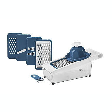 Simply Essential&trade; Plastic Mandoline Slicer in Navy. View a larger version of this product image.