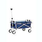 Alternate image 1 for Simply Essential&trade; Outdoor Folding Wagon with Cupholders in True Navy