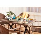 Alternate image 6 for Bee & Willow&trade; Barrington Wicker Stacking Chair in Brown (Set of 2)