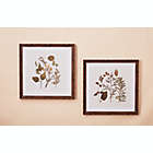 Alternate image 3 for Bee &amp; Willow&trade; Floral Print 30-Inch Square Framed Wall Art in Natural (Set of 2)
