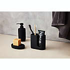 Alternate image 1 for Studio 3B&trade; Rubber Lines Soap Dish in Tuxedo