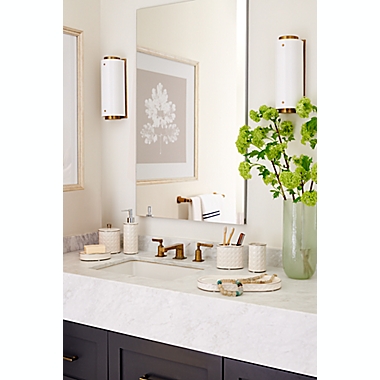 Everhome&trade; Cane Bath Tumbler in White. View a larger version of this product image.