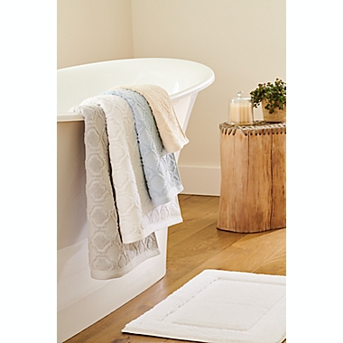 Everhome&trade; Pique Cane Bath Towel in Microchip. View a larger version of this product image.