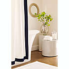 Alternate image 2 for Everhome&trade; Emory 72-Inch x 72-Inch Standard Shower Curtain in Navy/White