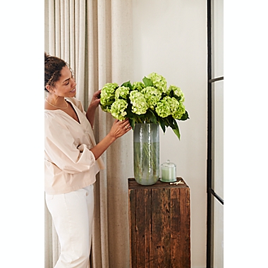 Everhome&trade; 12-Inch Decorative U-Shaped Vase in Green. View a larger version of this product image.