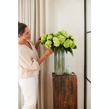 Everhome&trade; 18-Inch Decorative U-Shaped Vase in Green. View a larger version of this product image.