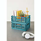 Alternate image 1 for Simply Essential&trade; Medium Collapsible Crates in Brittany Blue (Set of 2)
