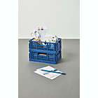 Alternate image 1 for Simply Essential&trade; Small Collapsible Crates in True Navy (Set of 2)