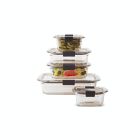 Alternate image 5 for Rubbermaid&reg; Brilliance 10-Piece Glass Storage Containers Set