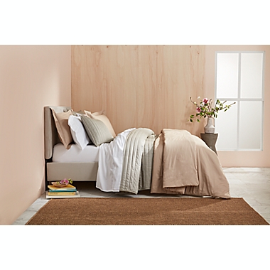 Nestwell&trade; Pure Earth&trade; Organic Cotton Blend 3-Piece Full/Queen Comforter Set in Medium Cotton. View a larger version of this product image.
