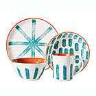 Alternate image 3 for Wild Sage&trade; Lia Printed 16-Piece Dinnerware Set in Teal Combo