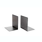 Alternate image 2 for Squared Away&trade; Perforated Bookends in Black (Set of 2)