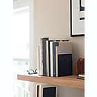 Alternate image 1 for Squared Away&trade; Perforated Bookends in Black (Set of 2)