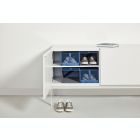 Alternate image 1 for Simply Essential&trade; Mesh Shoe Boxes in Navy (Set of 4)