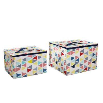 Simply Essential&trade; Multicolored Zipper Storage Cubes (Set of 2)