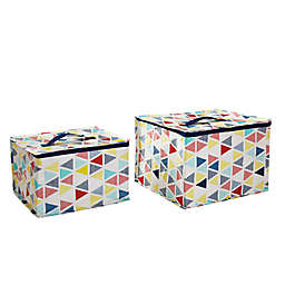 Simply Essential™ Multicolored Zipper Storage Cubes (Set of 2)