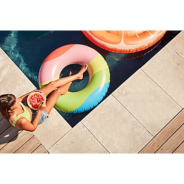 H for Happy&trade; Wavy Inflatable Pool Tube. View a larger version of this product image.