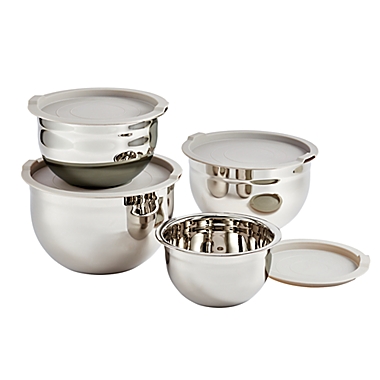 Our Table&trade; Stainless Steel Mixing Bowls with Lids (Set of 4). View a larger version of this product image.