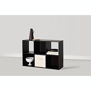 Simply Essential&trade; 6-Cube Organizer in Black. View a larger version of this product image.