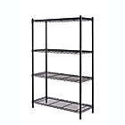 Alternate image 3 for Simply Essential&trade; 4-Tier Heavy Duty Metal Shelving Unit in Black