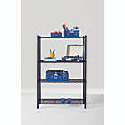 Alternate image 1 for Simply Essential&trade; 4-Tier Heavy Duty Metal Shelving Unit in Black