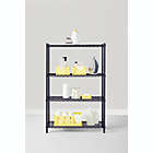 Alternate image 4 for Simply Essential&trade; 4-Tier Heavy Duty Metal Shelving Unit in Black