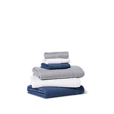 Studio 3B&trade; Jersey Modal Queen Sheet Set in Dress Blue. View a larger version of this product image.