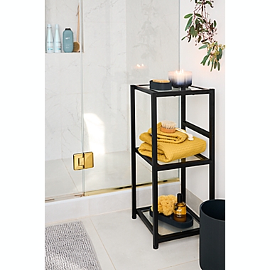 Studio 3B&trade; Mercer 3-Tier Bath Tower in Black. View a larger version of this product image.