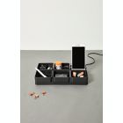 Alternate image 1 for Simply Essential&trade; 7.1-Inch x 10.8-Inch USB Charging Desk Organizer in Black