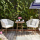 Alternate image 1 for Everhome&trade; Saybrook 3-Piece Outdoor Chat Set in White