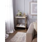 Alternate image 1 for Everhome&trade; Marble Bar Cart in White/Gold