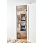 Alternate image 2 for Squared Away&trade; 3-Shelf 12-Pocket Garment Storage Organizer in Egret/Oyster Grey