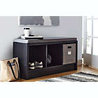 Alternate image 3 for Squared Away&trade; 3-Cube Storage Bench in Raven Black