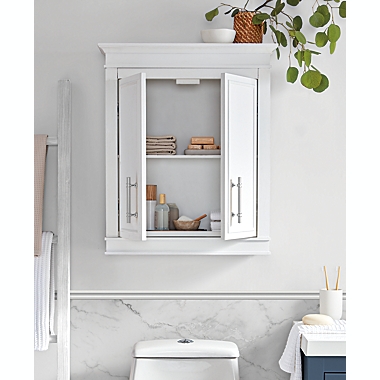 Everhome&trade; Cora Wall Cabinet in White. View a larger version of this product image.