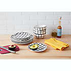 Alternate image 1 for Simply Essential&trade; Coupe 12-Piece Dinnerware Set in Black Check