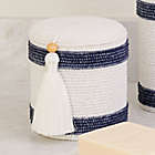 Alternate image 1 for Everhome&trade; Beaded Striped Jar in White/Blue