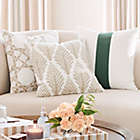 Alternate image 1 for Everhome&trade; Single Stripe Square Throw Pillow in Tan