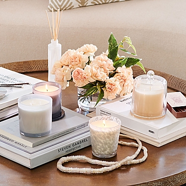 Everhome&trade; Sanoli Rose & Sage 9 oz. Jar Candle with Lid in Grey. View a larger version of this product image.