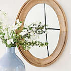 Alternate image 1 for Everhome&trade; 22-Inch x 30-Inch Oval Wood Wall Mirror in Natural