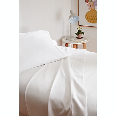 Therapedic&reg; Wholistic&trade; 400-Thread-Count Performance Sateen Queen Sheet Set in High Rise. View a larger version of this product image.