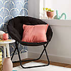Alternate image 1 for Simply Essential&trade; Foldable Saucer Lounge Chair in Black Jersey
