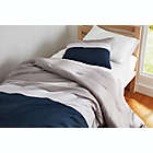 Alternate image 6 for Simply Essential&trade; Colorblock 3-Piece Reversible King Comforter Set in Blue