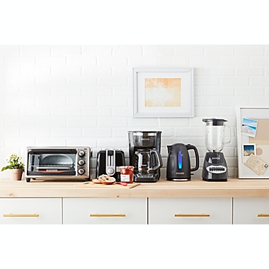 Black + Decker&trade; 12-Cup* Programmable Coffee Maker in Grey. View a larger version of this product image.