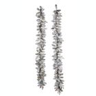 Alternate image 2 for Bee &amp; Willow&trade; Flocked Premium LED Garlands in White (Set of 2)