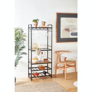 Studio 3B&trade; 60-Inch Bar Tower in Black. View a larger version of this product image.