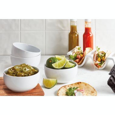 Our Table&trade; Ceramic Pinch Bowls in White (Set of 4). View a larger version of this product image.