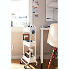 Alternate image 2 for Squared Away&trade; 3-Tier Narrow Utility Storage Cart in White