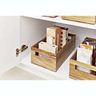 Alternate image 2 for Squared Away&trade; Large Acacia Wood Storage Bin with Handles