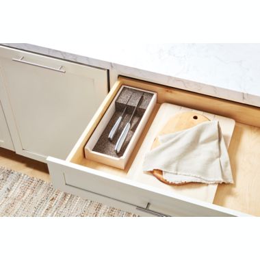 Squared Away&trade; In-Drawer Knife Organizer in Bamboo. View a larger version of this product image.