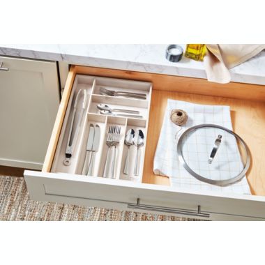 Squared Away&trade; 7-Compartment Expandable Flatware Organizer. View a larger version of this product image.
